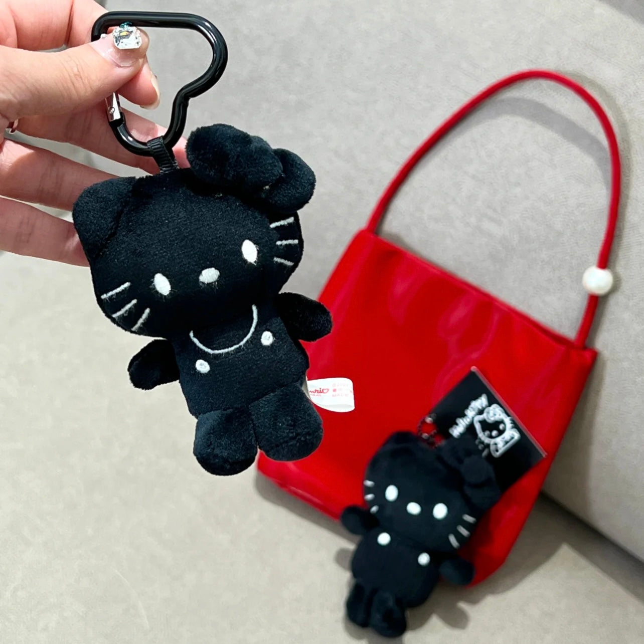 50th Anniversary Limited Edition Black KT Bag Charm Plush