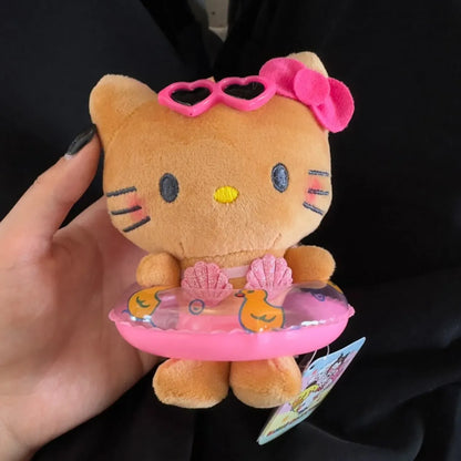 Summer Vacation Sunglasses Swimming Ring HelloKitty Doll Accessory