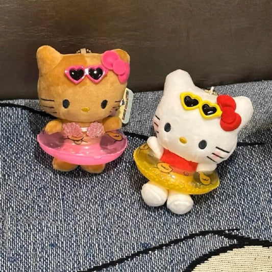 Summer Vacation Sunglasses Swimming Ring HelloKitty Doll Accessory