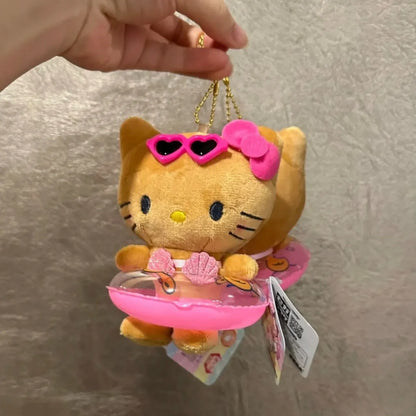 Summer Vacation Sunglasses Swimming Ring HelloKitty Doll Accessory